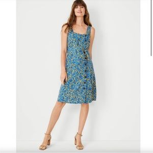 Ann Taylor Floral Side Button Sheath Dress
